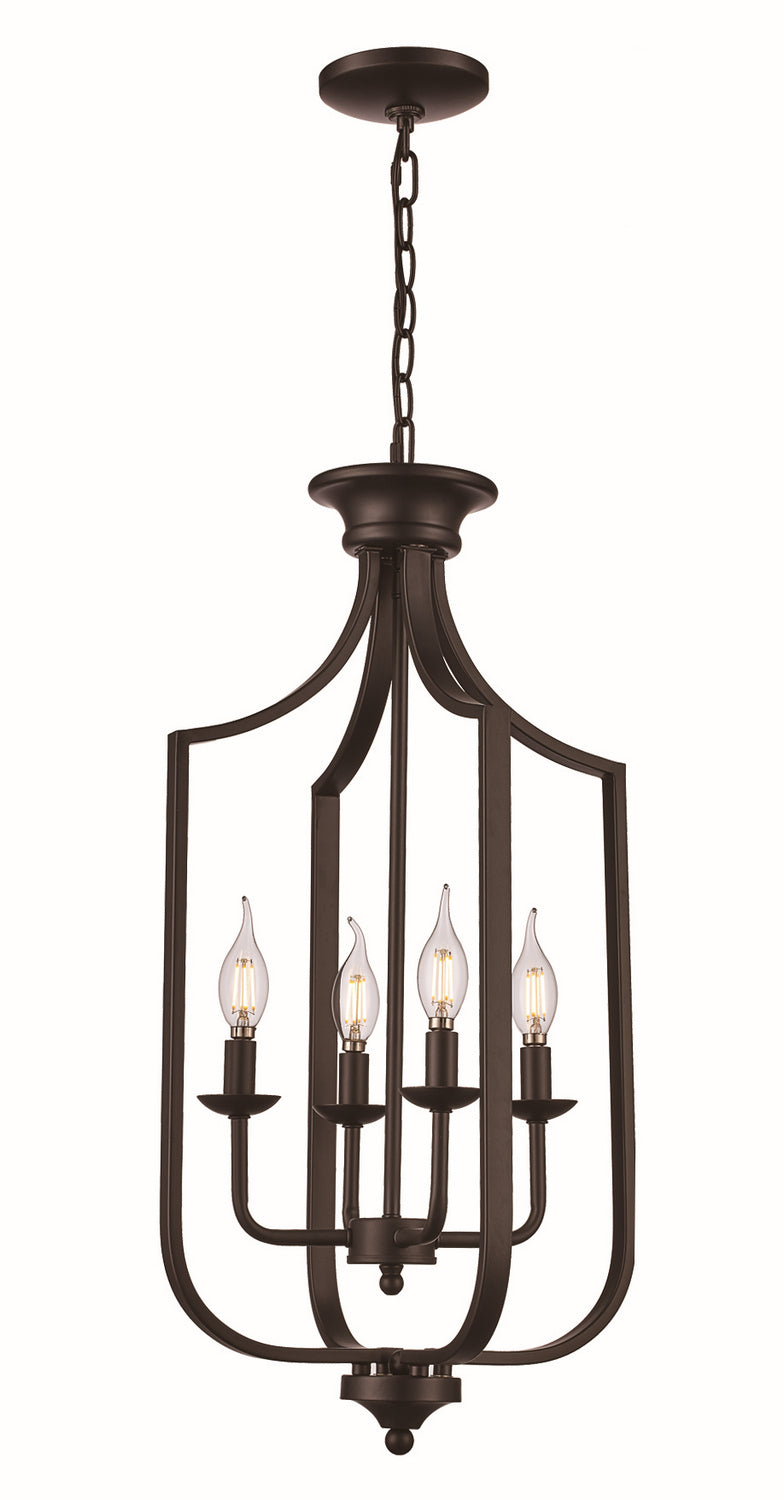 Four Light Pendant in Matte Black - available from The Lighting Shoppe, trusted by Canadian homeowners