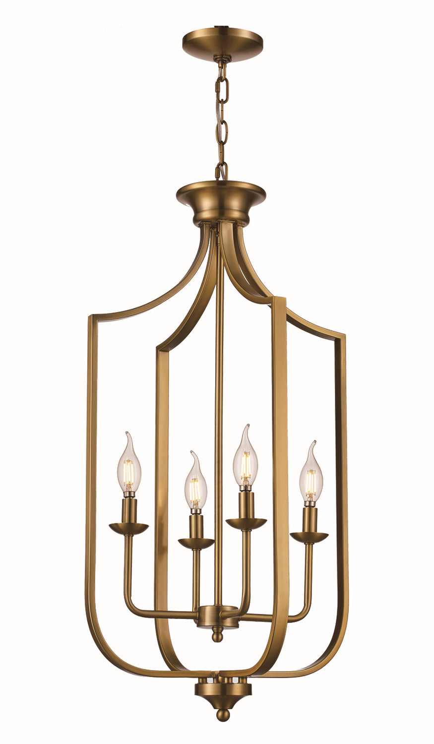 Four Light Pendant in Antique Gold - available from The Lighting Shoppe, trusted by Canadian homeowners