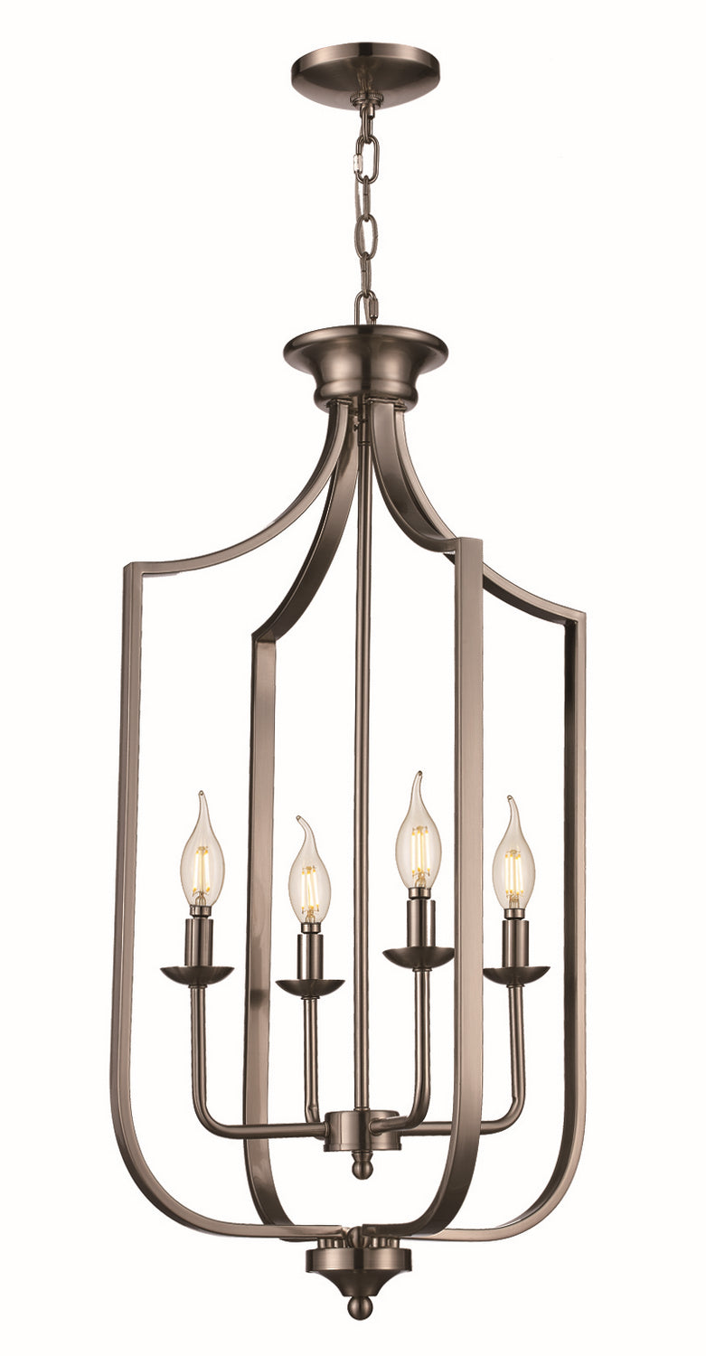 Four Light Pendant in Brushed Nickel - available from The Lighting Shoppe, trusted by Canadian homeowners