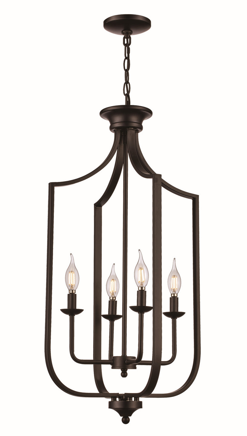 Four Light Pendant in Matte Black - available from The Lighting Shoppe, trusted by Canadian homeowners