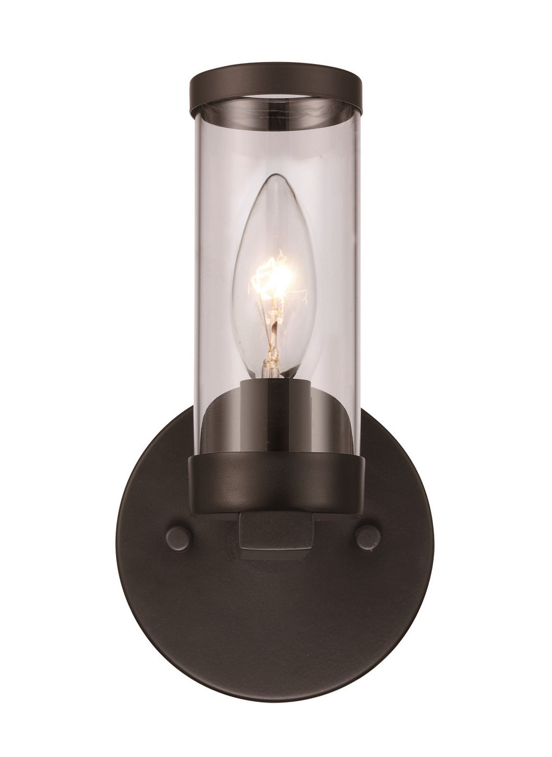 One Light Wall Sconce in Black - available from The Lighting Shoppe, trusted by Canadian homeowners
