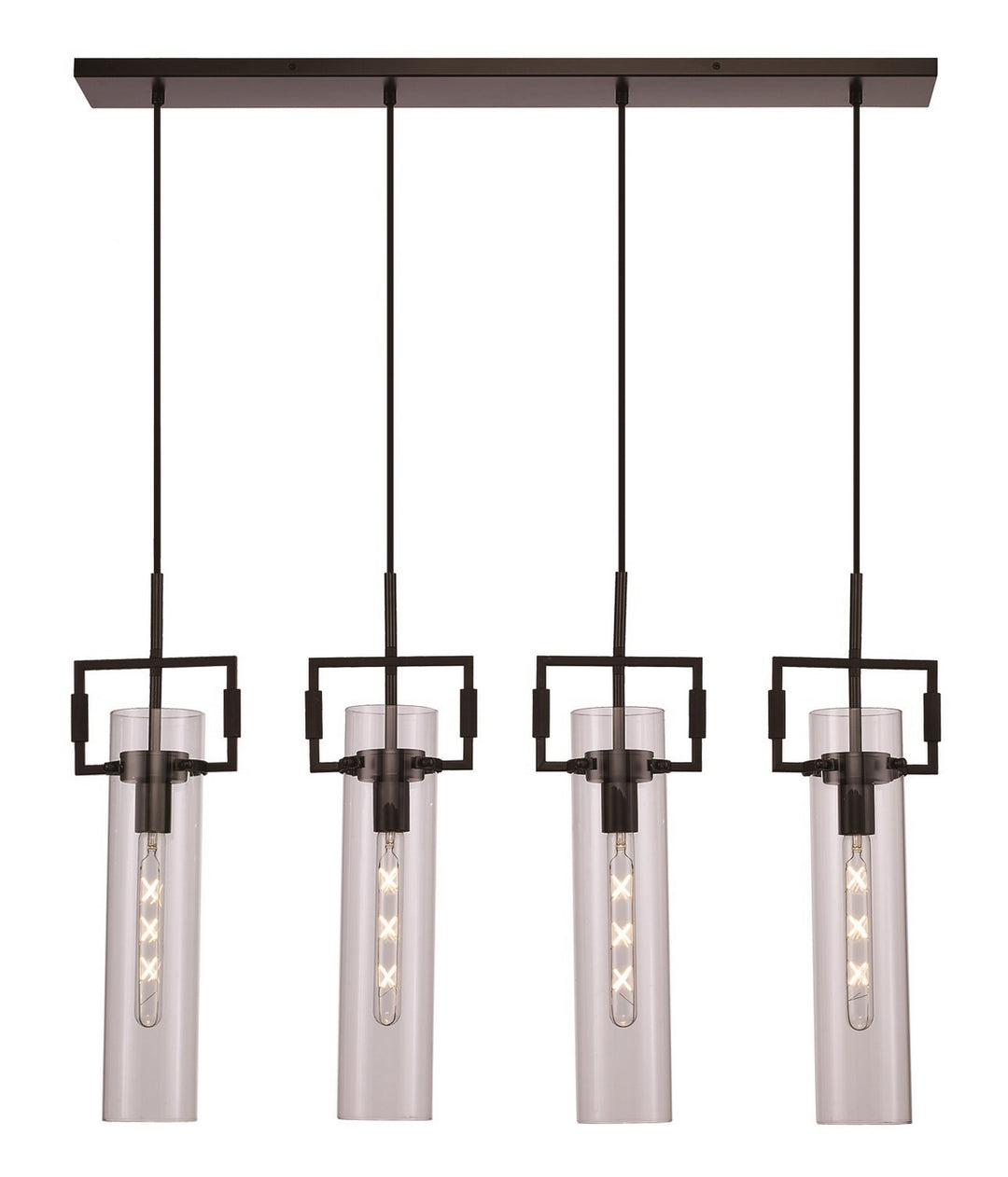 Four Light Pendant in Black - available from The Lighting Shoppe, trusted by Canadian homeowners