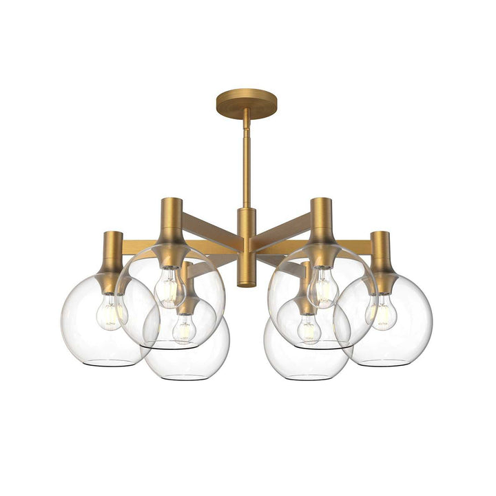 Alora Canada - CH506230AGCL - Six Light Chandelier - Castilla - Aged Gold/Clear Glass