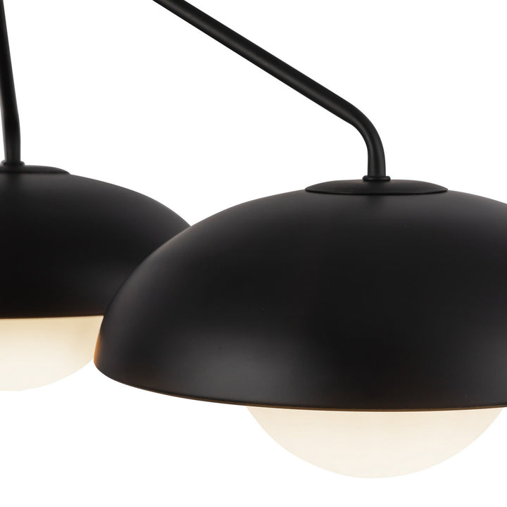 Alora Canada - CH522328MBOP - Three Light Chandelier - Rubio - Matte Black/Opal Matte Glass