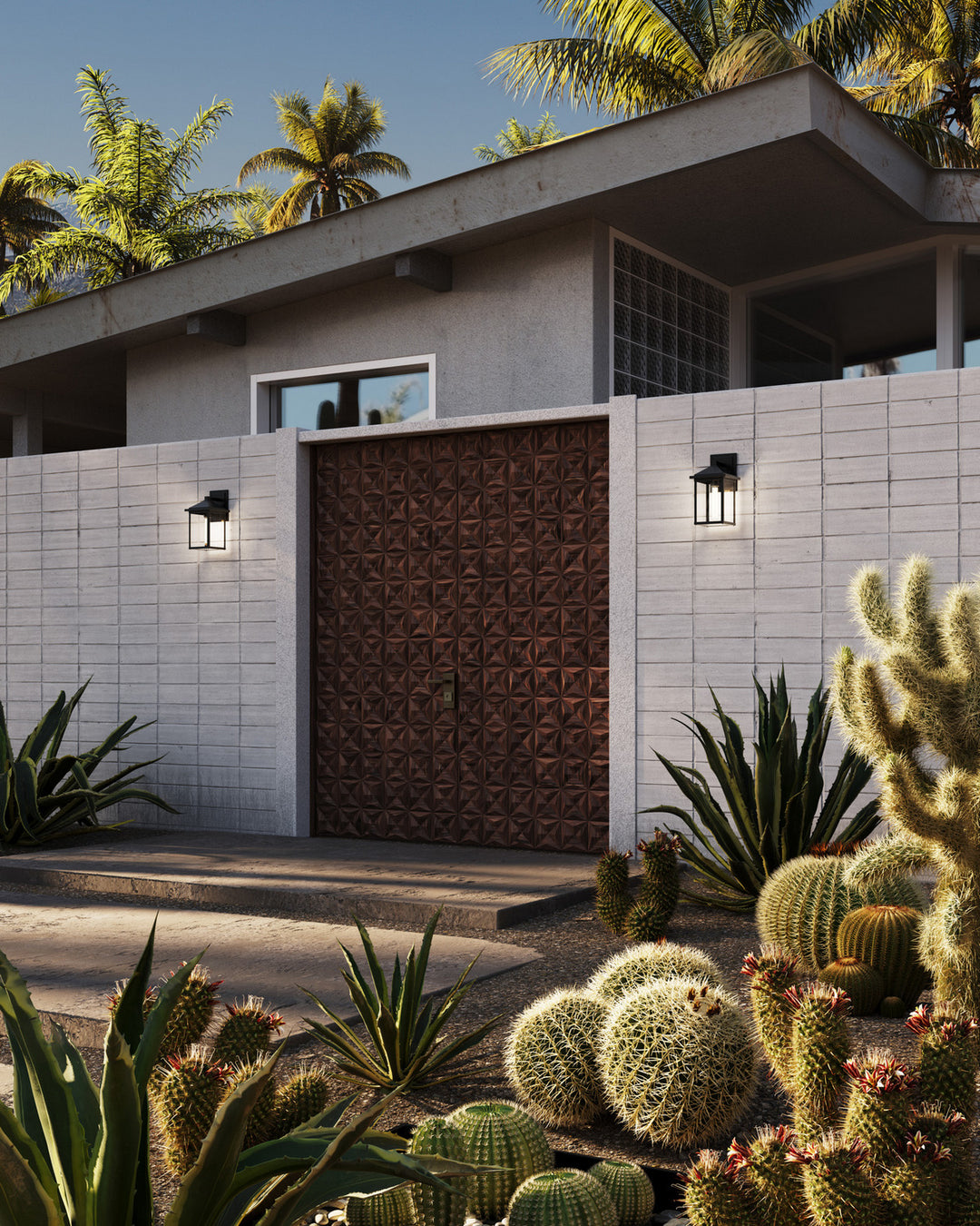 Alora Canada - EW552007BKCL - One Light Exterior Wall Mount - Larchmont - Clear Glass/Textured Black