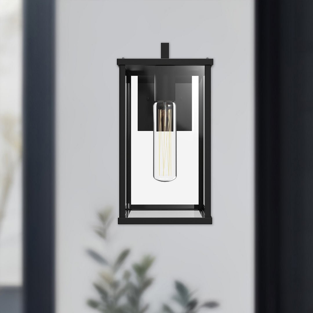 Alora Canada - EW652505BKCL - One Light Exterior Wall Mount - Brentwood - Clear Glass/Textured Black
