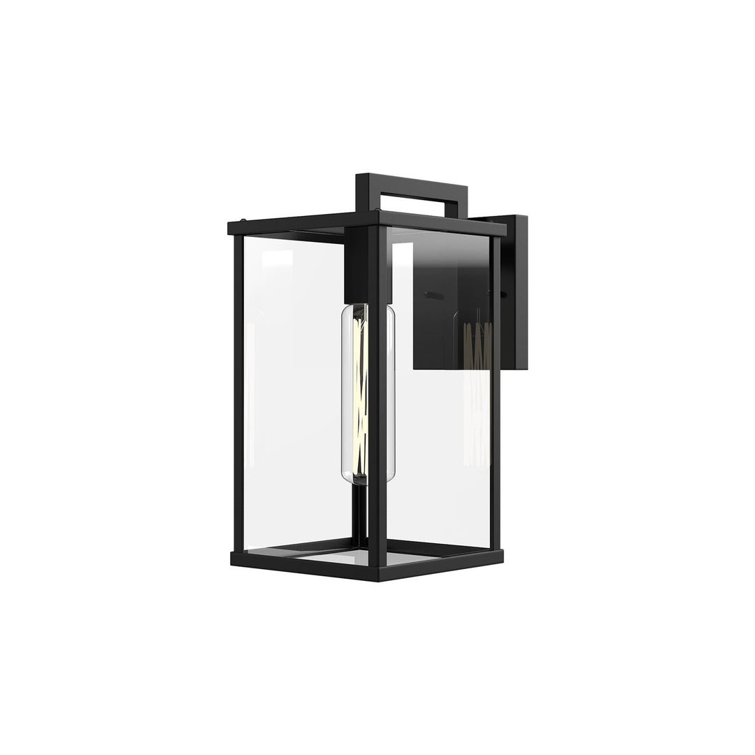 Alora Canada - EW652505BKCL - One Light Exterior Wall Mount - Brentwood - Clear Glass/Textured Black