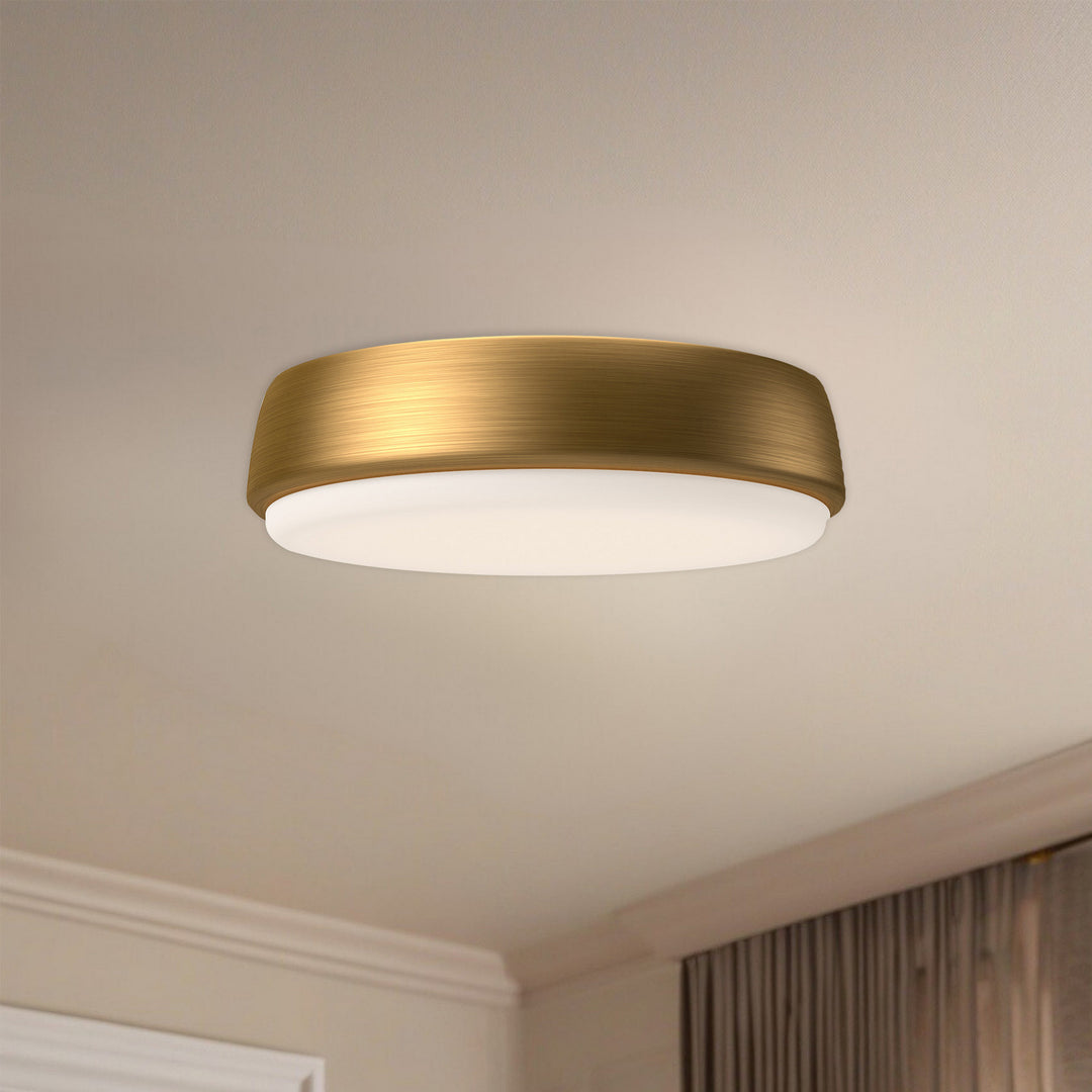 Alora Canada - FM503509AG - LED Flush Mount - Laval - Aged Gold