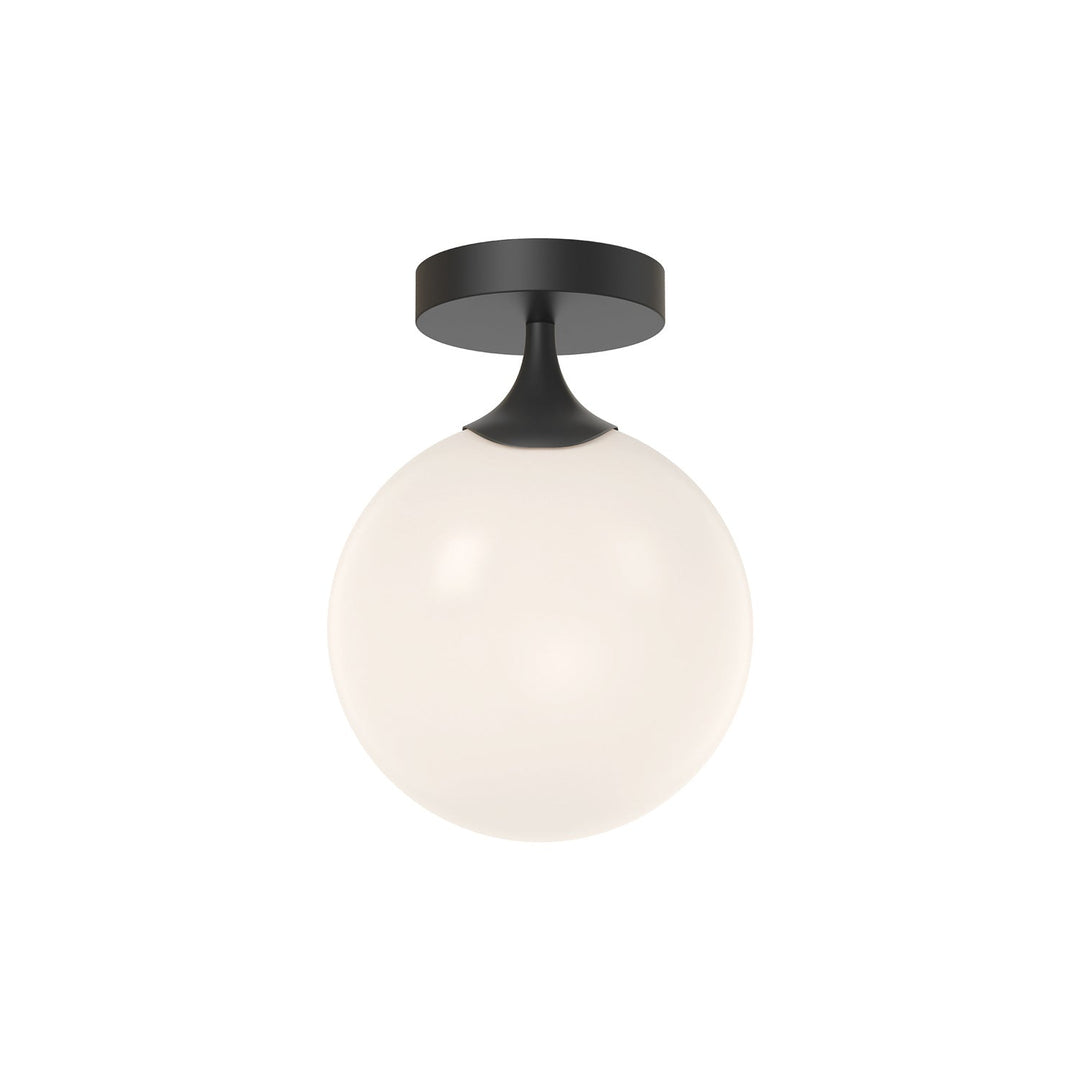 Alora Canada - FM505108MBOP - One Light Flush Mount - Nouveau - Matte Black/Opal Matte Glass