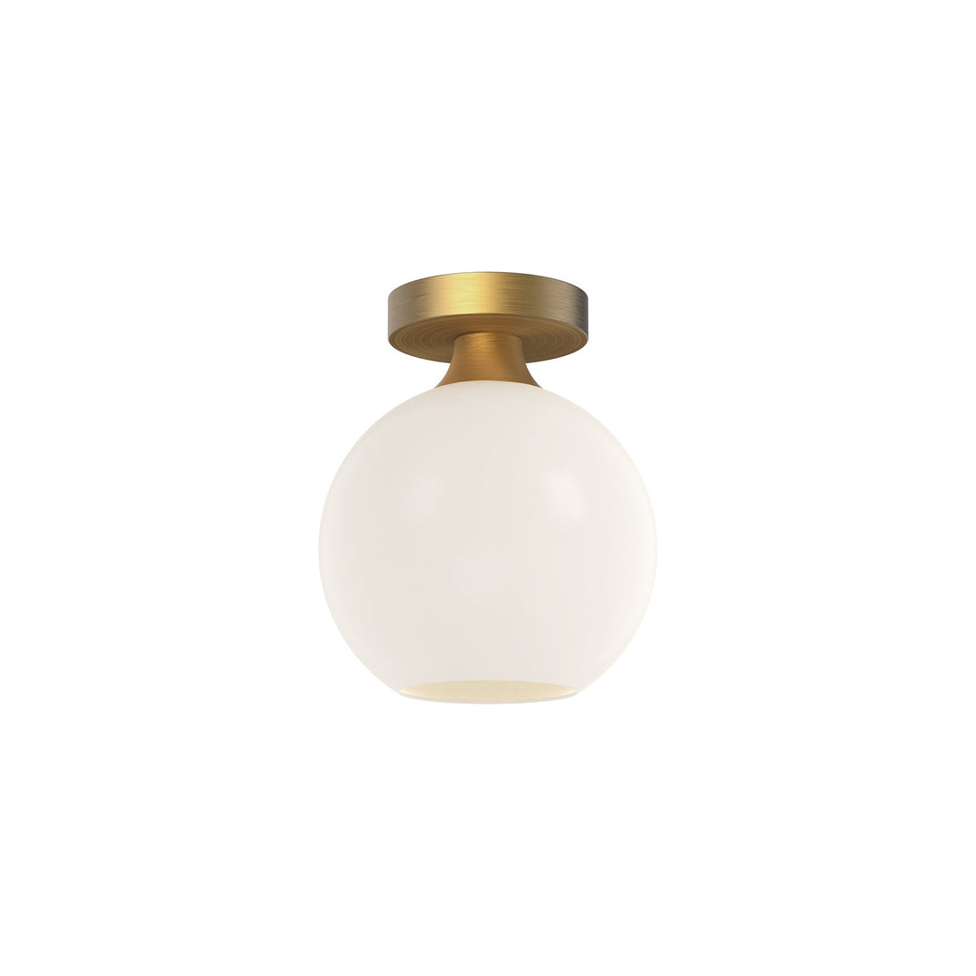 Alora Canada - FM506108AGOP - One Light Flush Mount - Castilla - Aged Gold/Opal Matte Glass