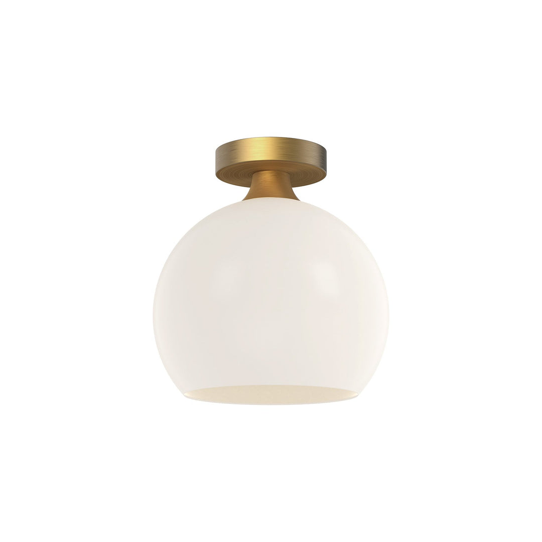 Alora Canada - FM506210AGOP - One Light Flush Mount - Castilla - Aged Gold/Opal Matte Glass