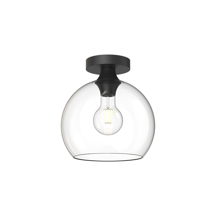 Alora Canada - FM506210MBCL - One Light Flush Mount - Castilla - Clear Glass/Matte Black