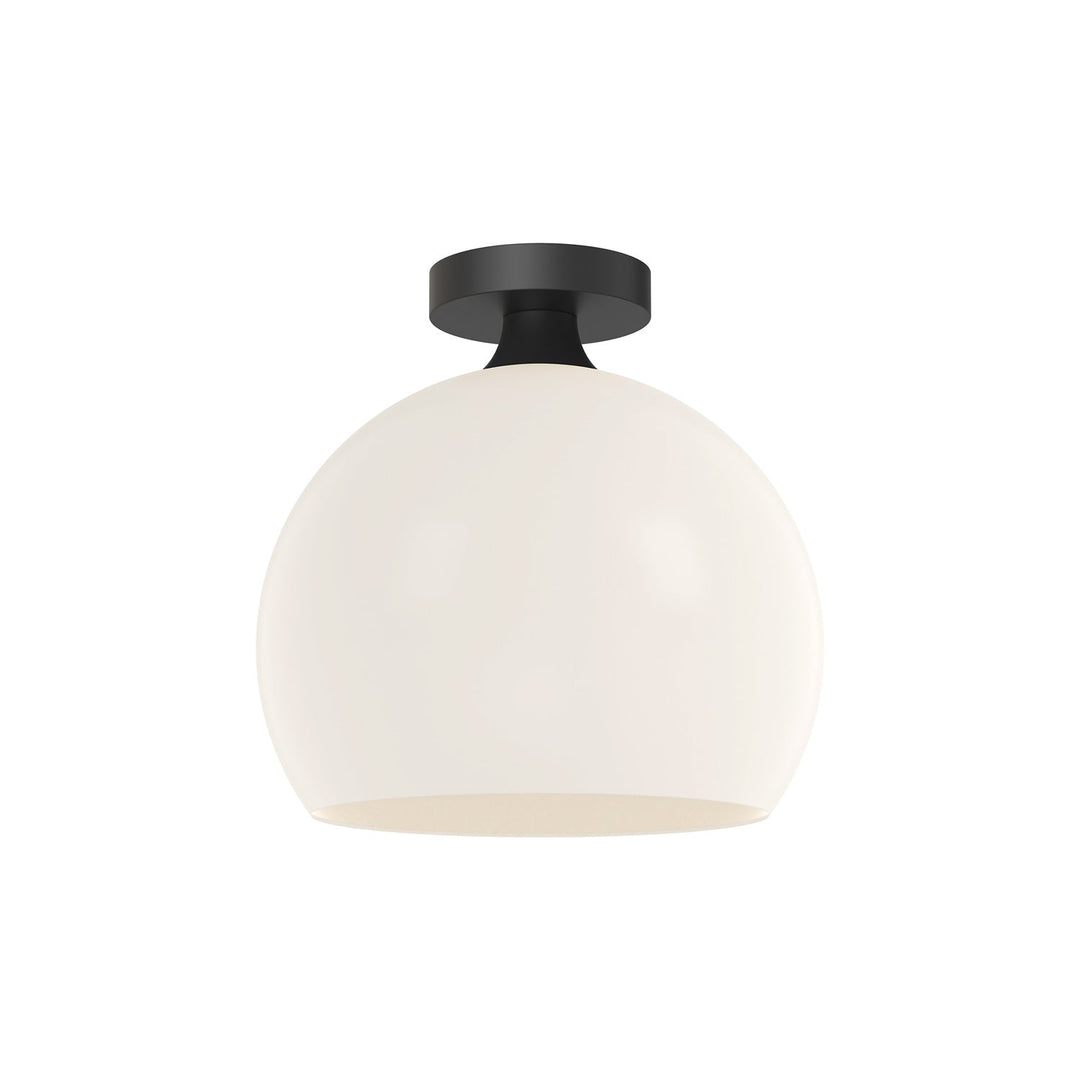 Alora Canada - FM506312MBOP - One Light Flush Mount - Castilla - Matte Black/Opal Matte Glass