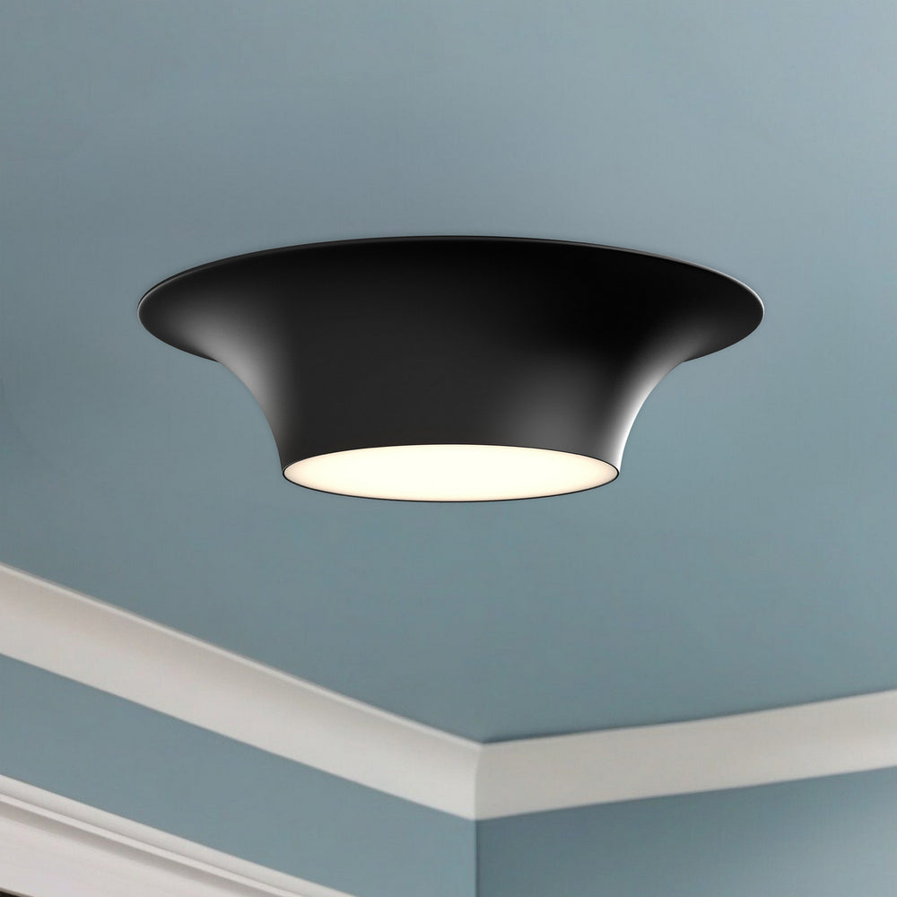 Alora Canada - FM523016MB - Two Light Flush Mount - Emiko - Matte Black