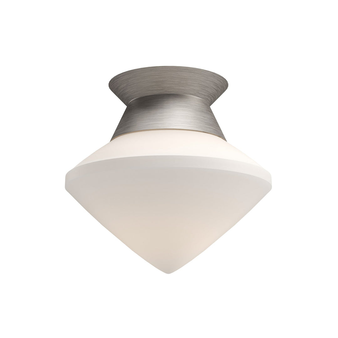 Alora Canada - FM537508BNOP - One Light Flush Mount - Nora - Brushed Nickel/Opal Matte Glass