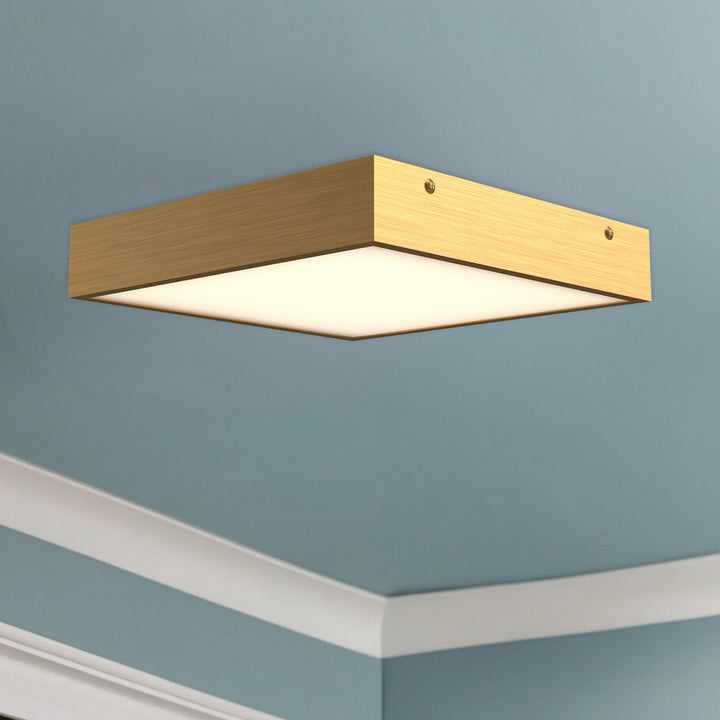 Alora Canada - FM553014AG - LED Flush Mount - Sydney - Aged Gold
