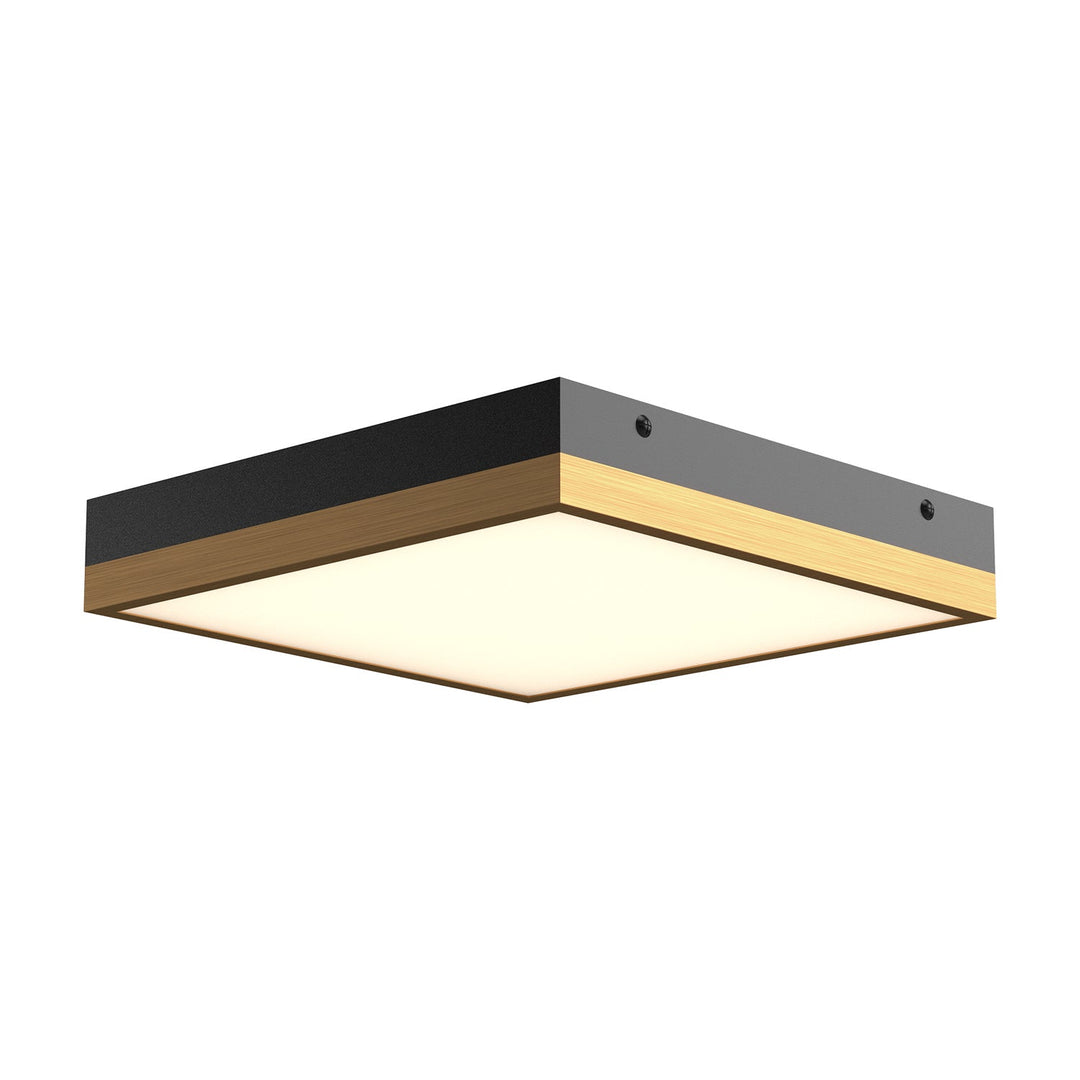 Alora Canada - FM553211AGMB - LED Flush Mount - Sydney - Aged Gold/Matte Black