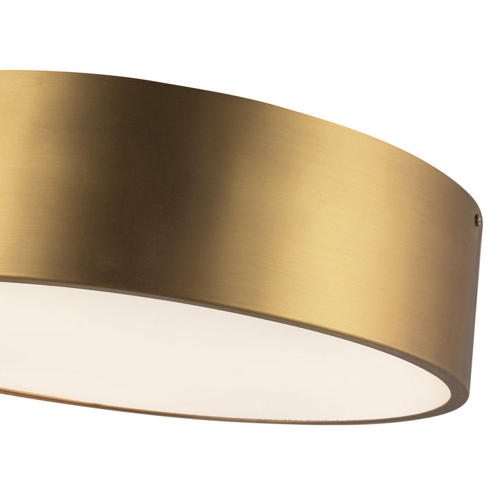 Alora Canada - FM556016AG - Three Light Flush Mount - Brisbane - Aged Gold