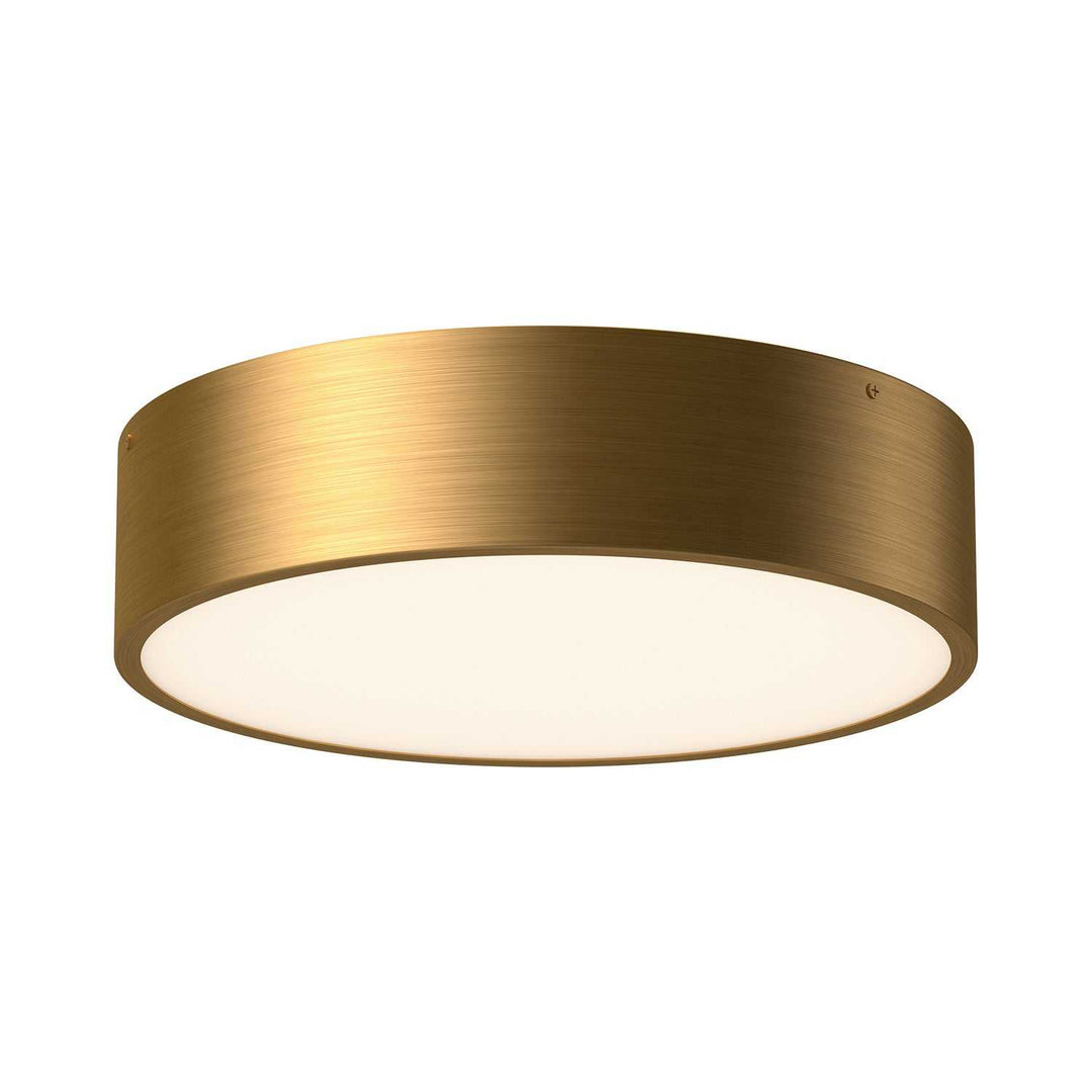 Alora Canada - FM556016AG - Three Light Flush Mount - Brisbane - Aged Gold