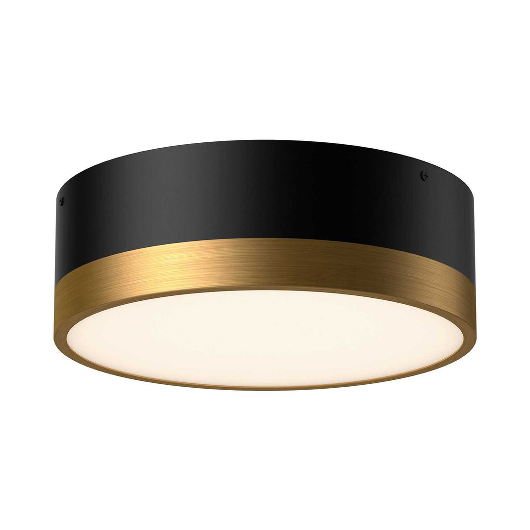 Alora Canada - FM556212AGMB - Two Light Flush Mount - Brisbane - Aged Gold/Matte Black