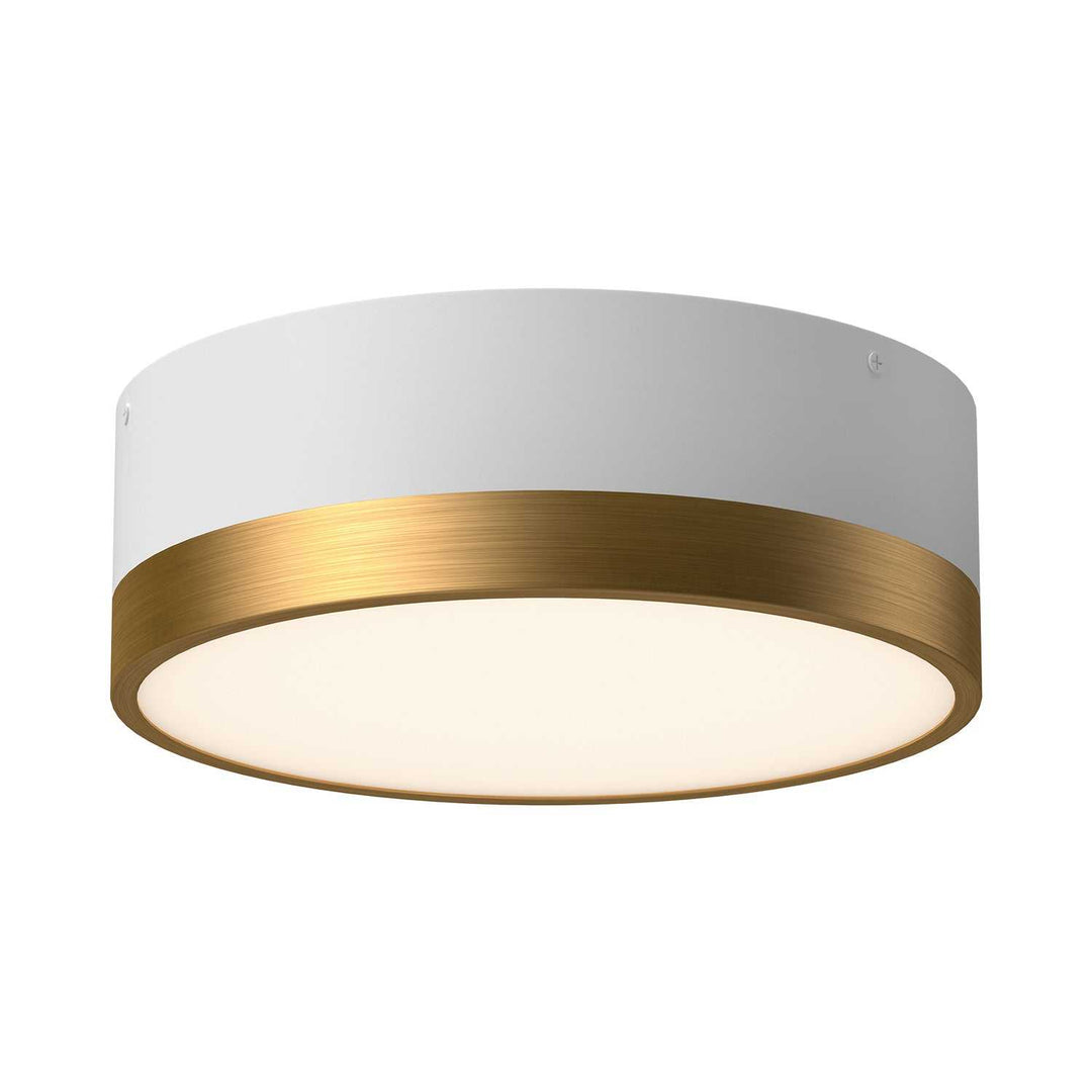 Alora Canada - FM556212AGWH - Two Light Flush Mount - Brisbane - Aged Gold/White