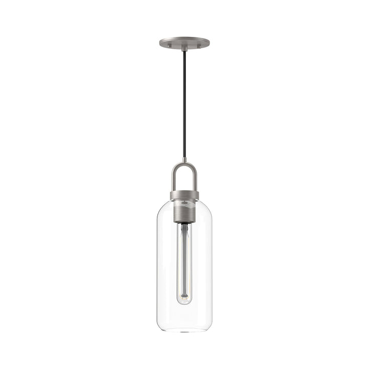 Alora Canada - PD401505BNCL - One Light Pendant - Soji - Brushed Nickel/Clear Glass