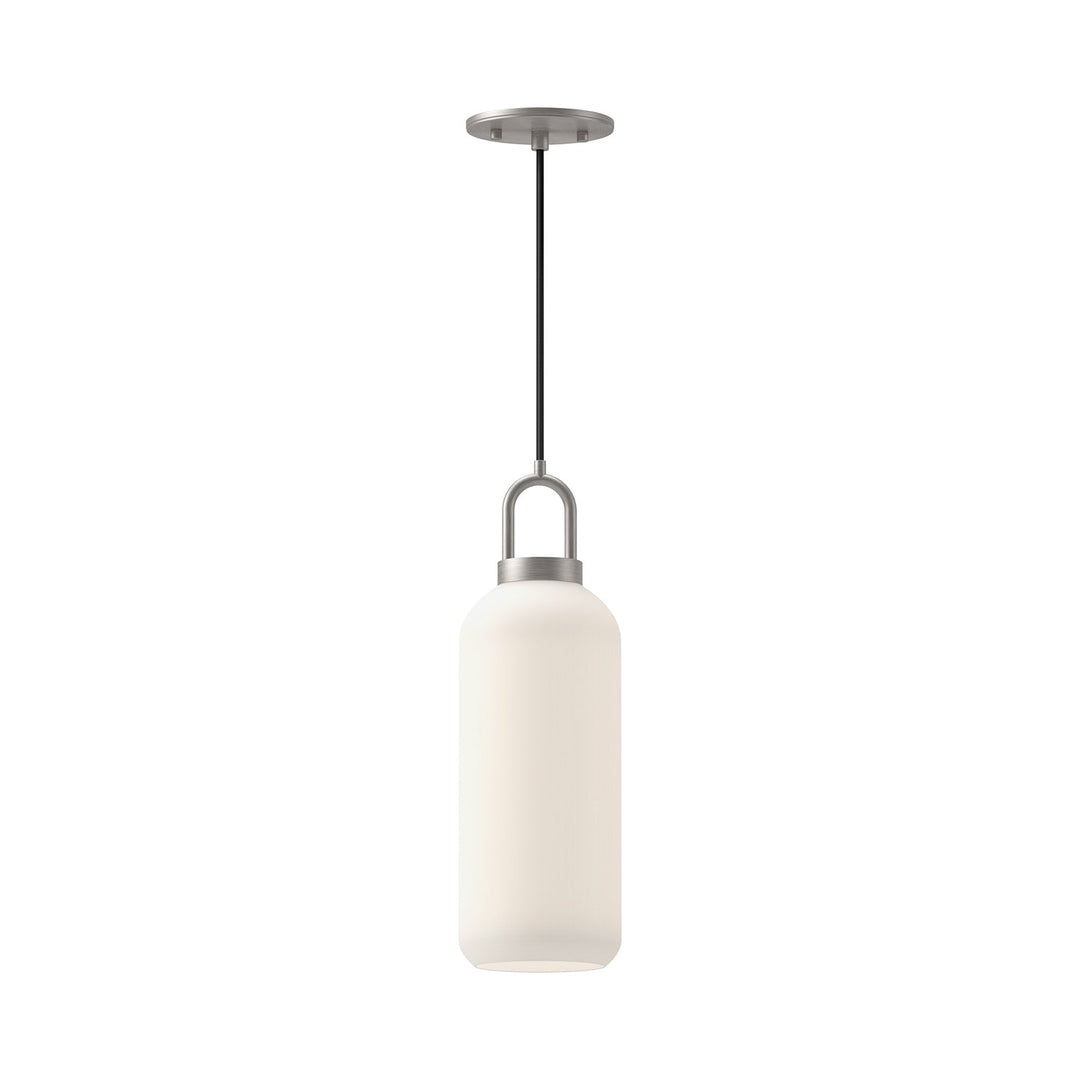 Alora Canada - PD401505BNOP - One Light Pendant - Soji - Brushed Nickel/Opal Matte Glass