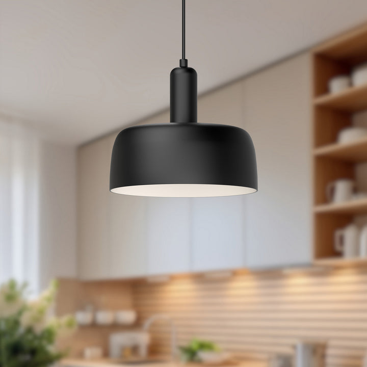 Alora Canada - PD427710MB - One Light Pendant - Adriano - Matte Black
