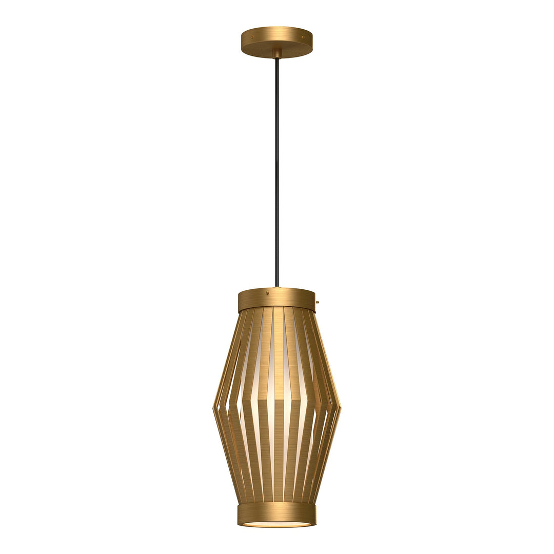 Alora Canada - PD434509AGOP - One Light Pendant - Hana - Aged Gold/Opal Matte Glass