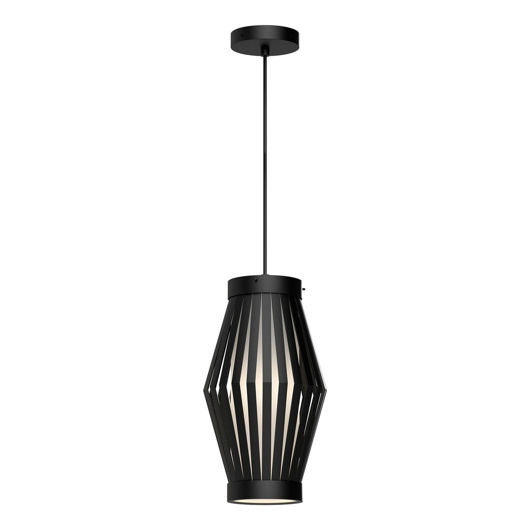 Alora Canada - PD434509MBOP - One Light Pendant - Hana - Matte Black/Opal Matte Glass