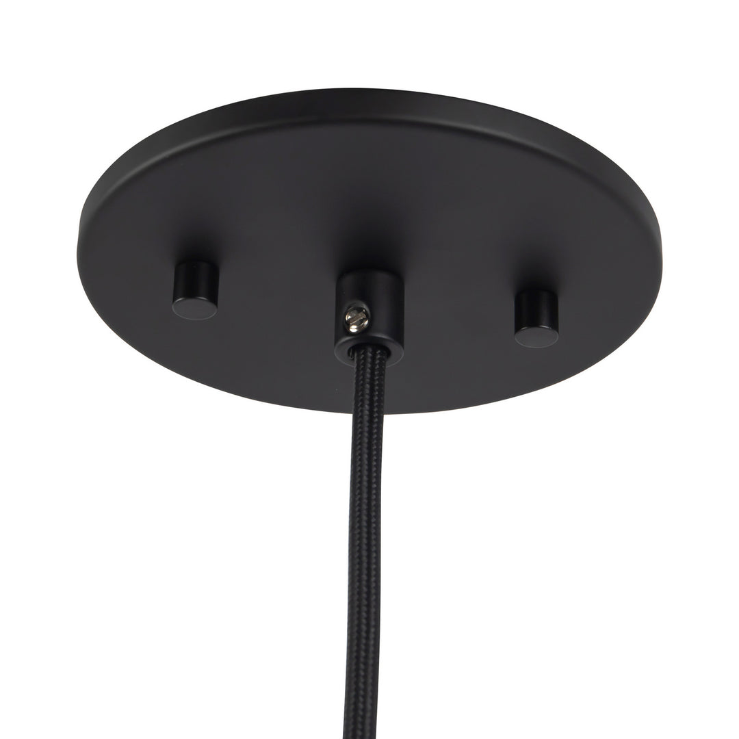 Alora Canada - PD501212MBOP - One Light Pendant - Plume - Matte Black/Opal Matte Glass