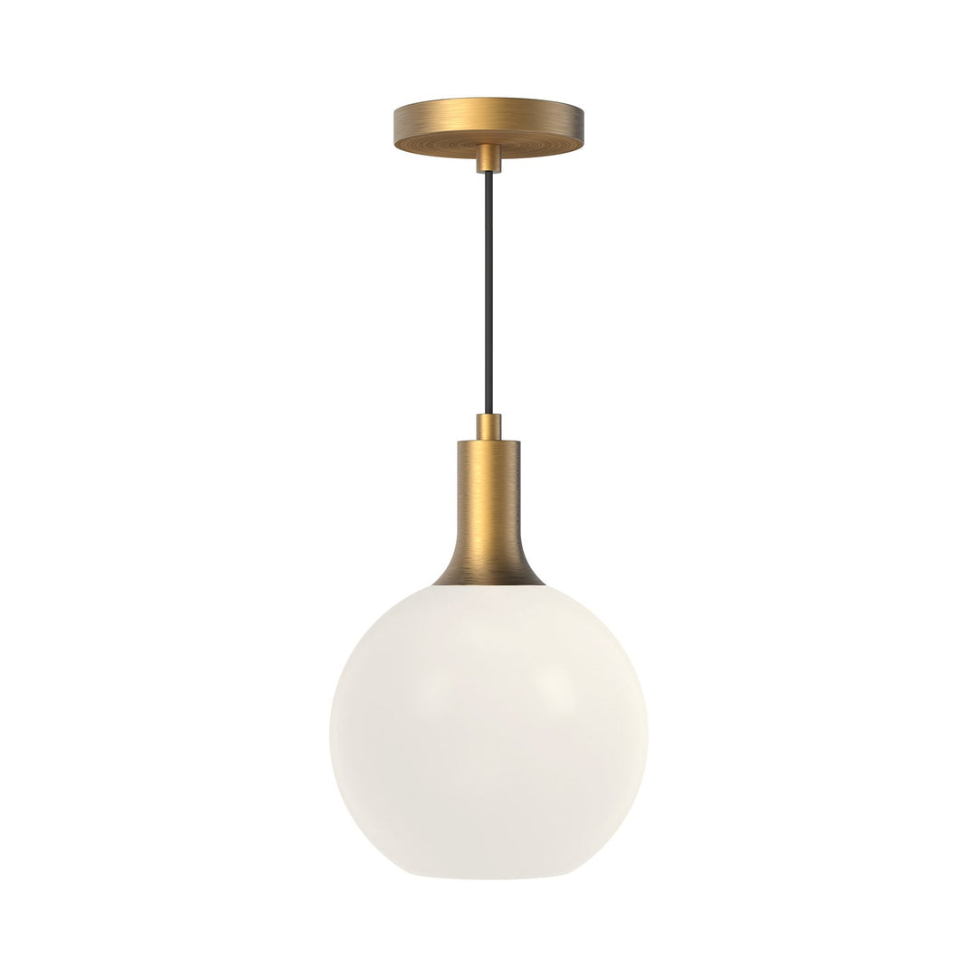 Alora Canada - PD506108AGOP - One Light Pendant - Castilla - Aged Gold/Opal Matte Glass