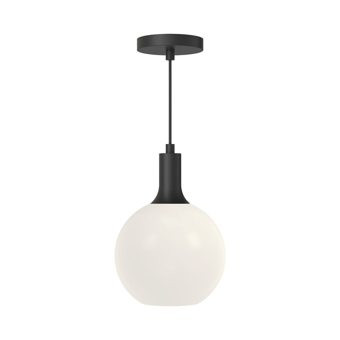 Alora Canada - PD506108MBOP - One Light Pendant - Castilla - Matte Black/Opal Matte Glass
