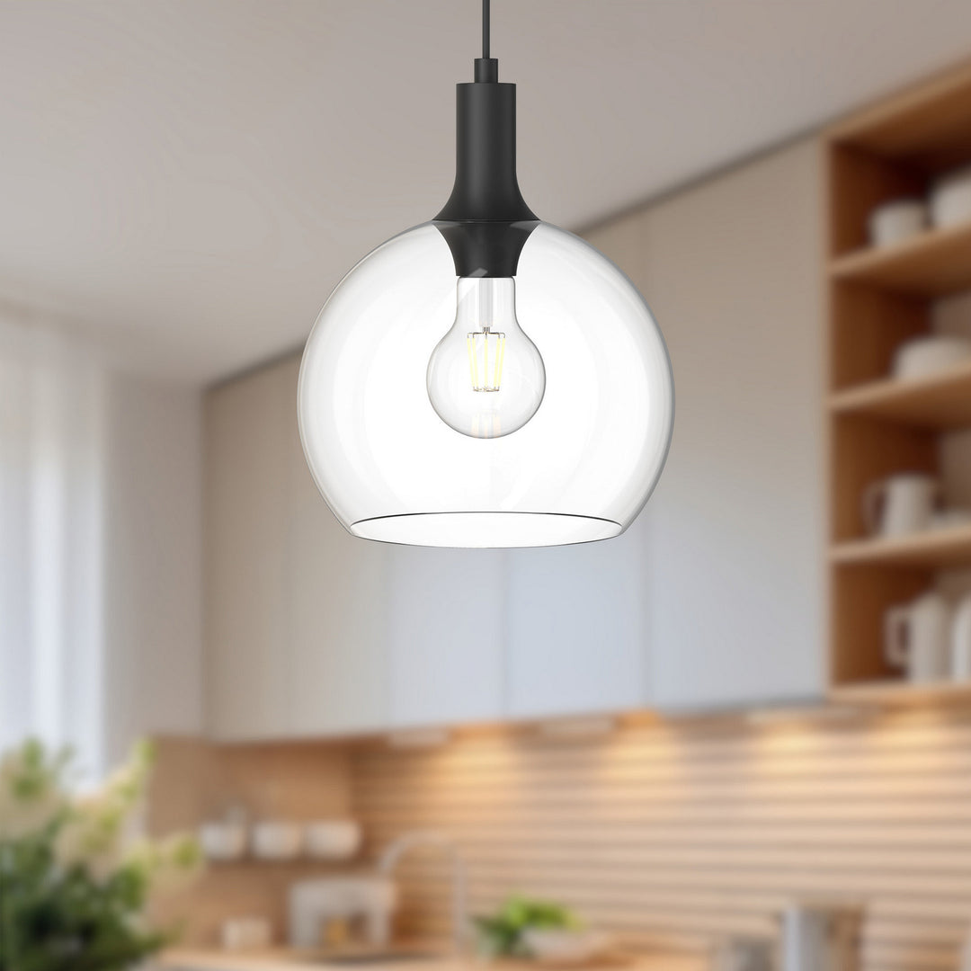 Alora Canada - PD506210MBCL - One Light Pendant - Castilla - Clear Glass/Matte Black