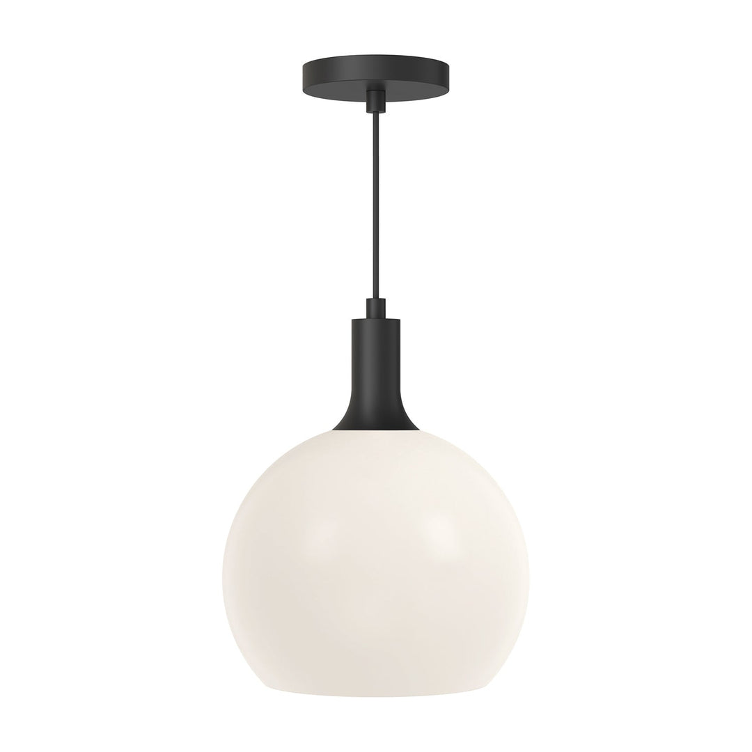 Alora Canada - PD506210MBOP - One Light Pendant - Castilla - Matte Black/Opal Matte Glass
