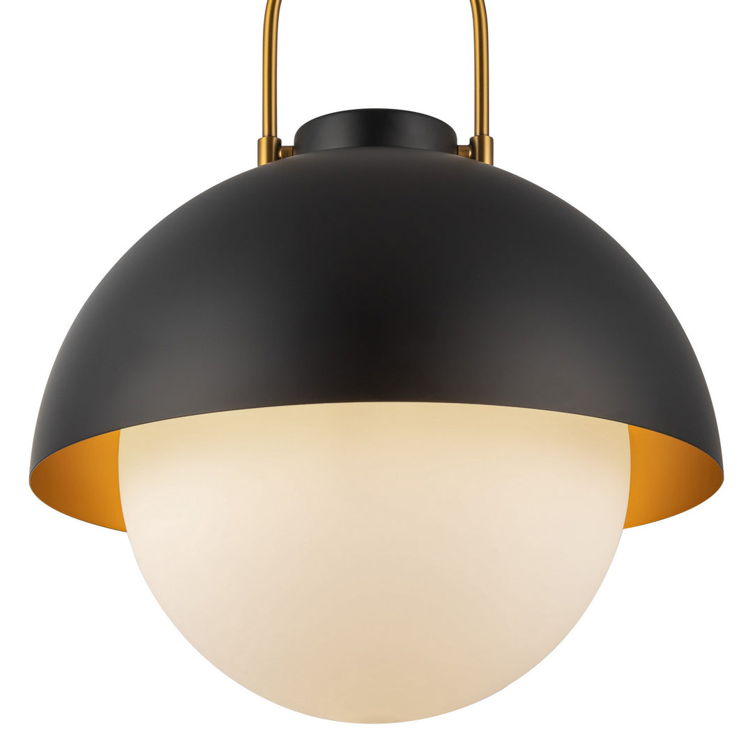 Alora Canada - PD507216MBOP - One Light Pendant - Harper - Matte Black/Opal Matte Glass