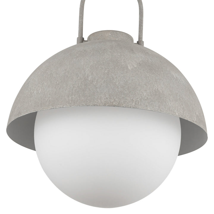 Alora Canada - PD507216SLOP - One Light Pendant - Harper - Steel Shade/Opal Matte Glass