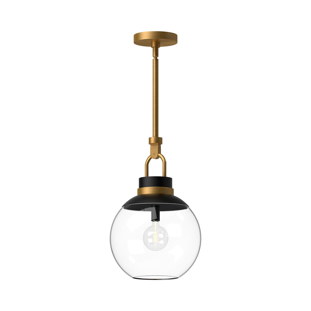 Alora Canada - PD520512AGCL - One Light Pendant - Copperfield - Aged Gold/Clear Glass