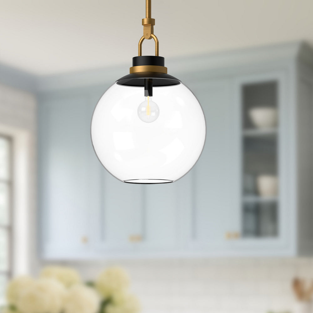 Alora Canada - PD520516AGCL - One Light Pendant - Copperfield - Aged Gold/Clear Glass