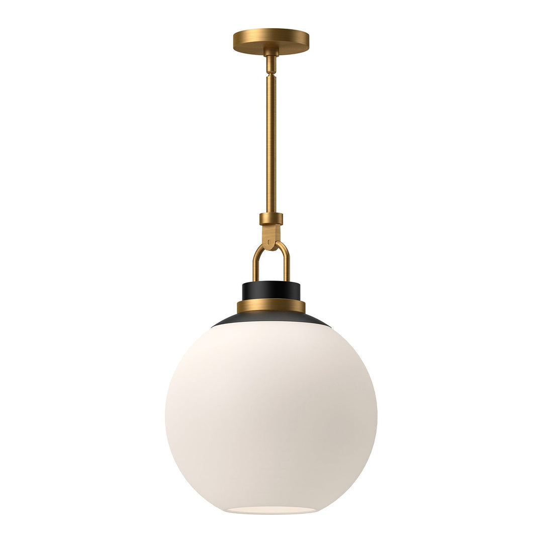 Alora Canada - PD520516AGOP - One Light Pendant - Copperfield - Aged Gold/Opal Matte Glass