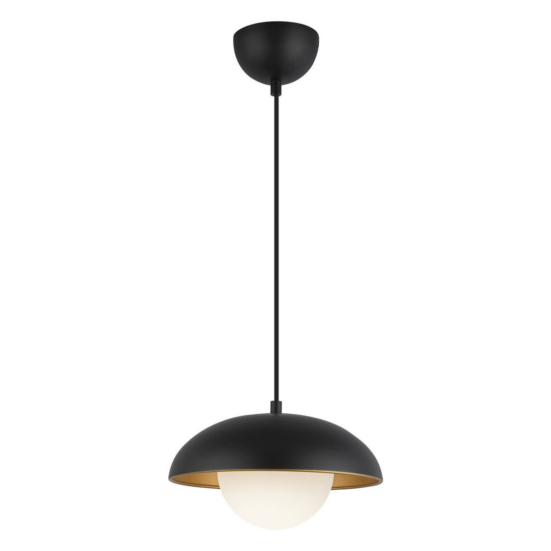 Alora Canada - PD522011MBOP - One Light Pendant - Rubio - Matte Black/Opal Matte Glass