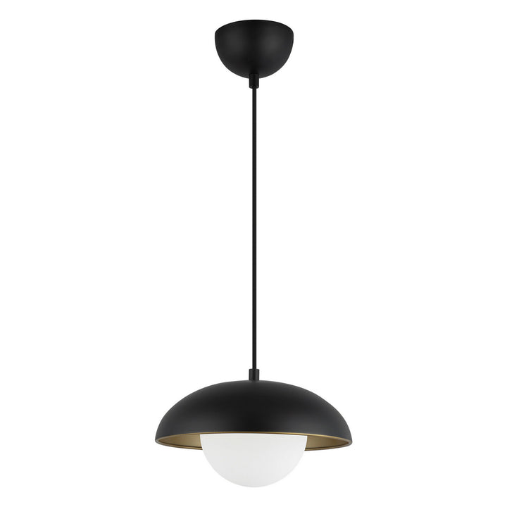 Alora Canada - PD522011MBOP - One Light Pendant - Rubio - Matte Black/Opal Matte Glass