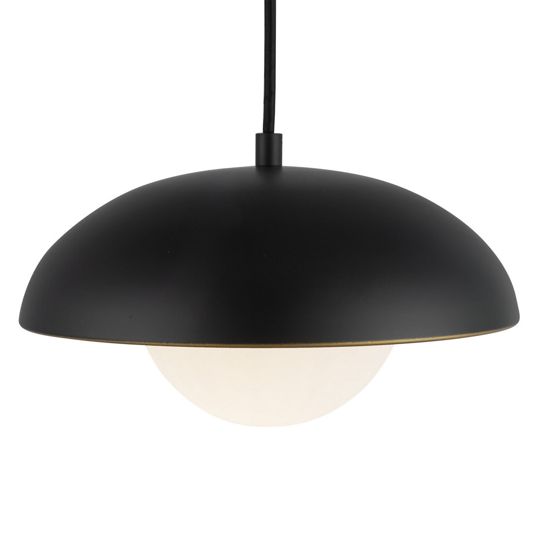 Alora Canada - PD522011MBOP - One Light Pendant - Rubio - Matte Black/Opal Matte Glass