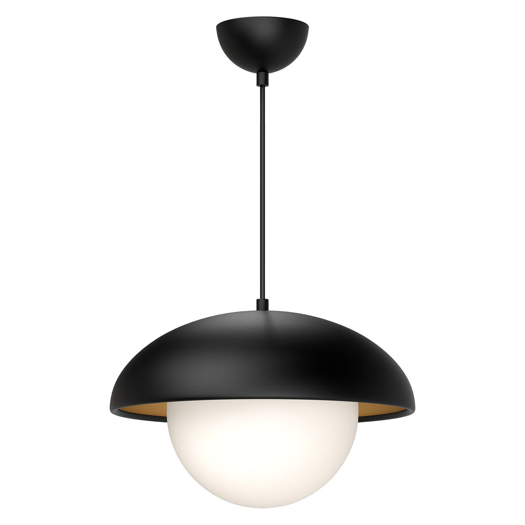 Alora Canada - PD522016MBOP - One Light Pendant - Rubio - Matte Black/Opal Matte Glass