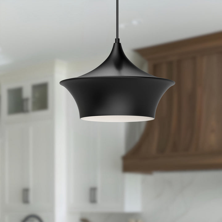 Alora Canada - PD523013MB - One Light Pendant - Emiko - Matte Black