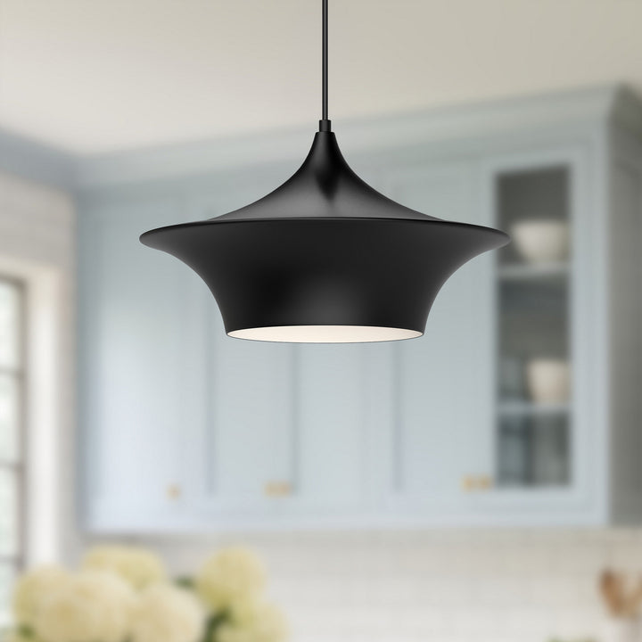 Alora Canada - PD523016MB - One Light Pendant - Emiko - Matte Black