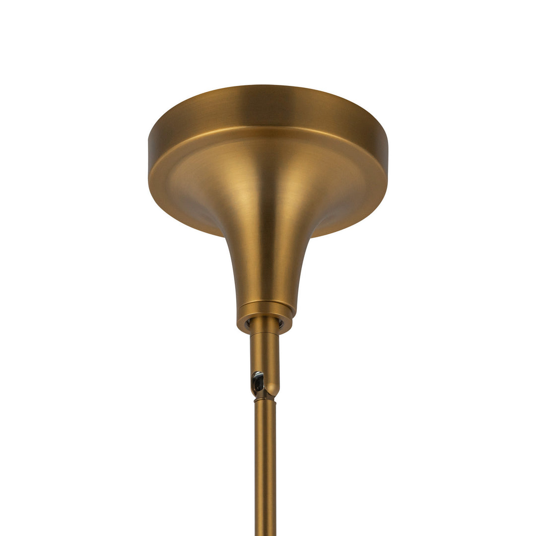 Alora Canada - PD524110AGCL - One Light Pendant - Hazel - Aged Gold/Clear Glass