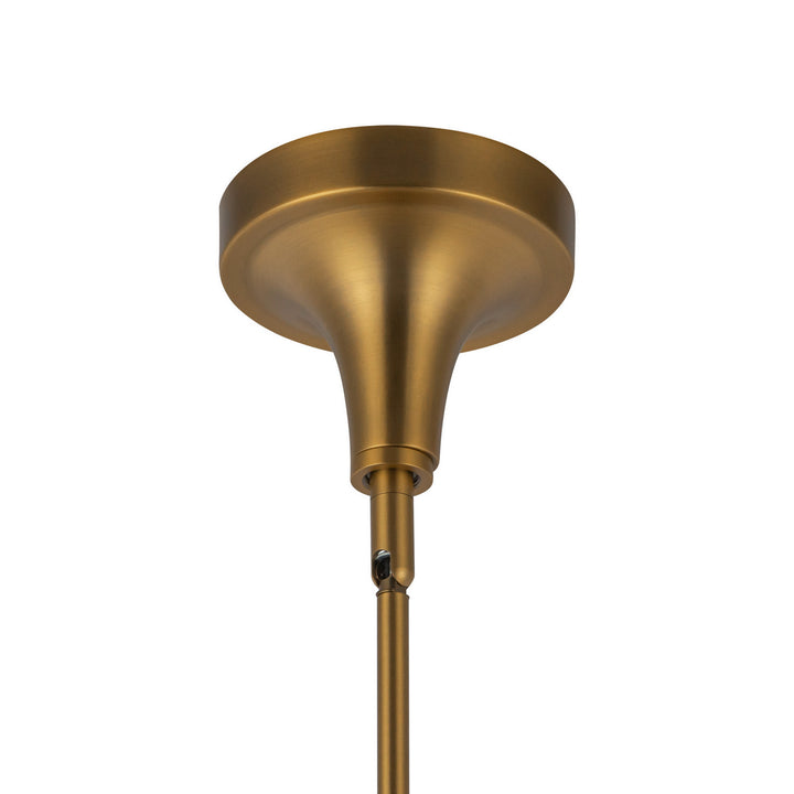 Alora Canada - PD524110AGCL - One Light Pendant - Hazel - Aged Gold/Clear Glass