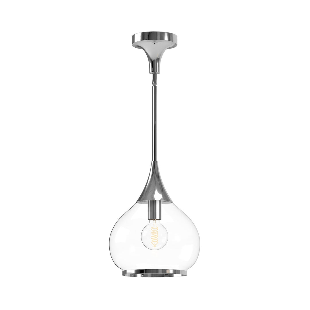 Alora Canada - PD524110CHCL - One Light Pendant - Hazel - Chrome/Clear Glass