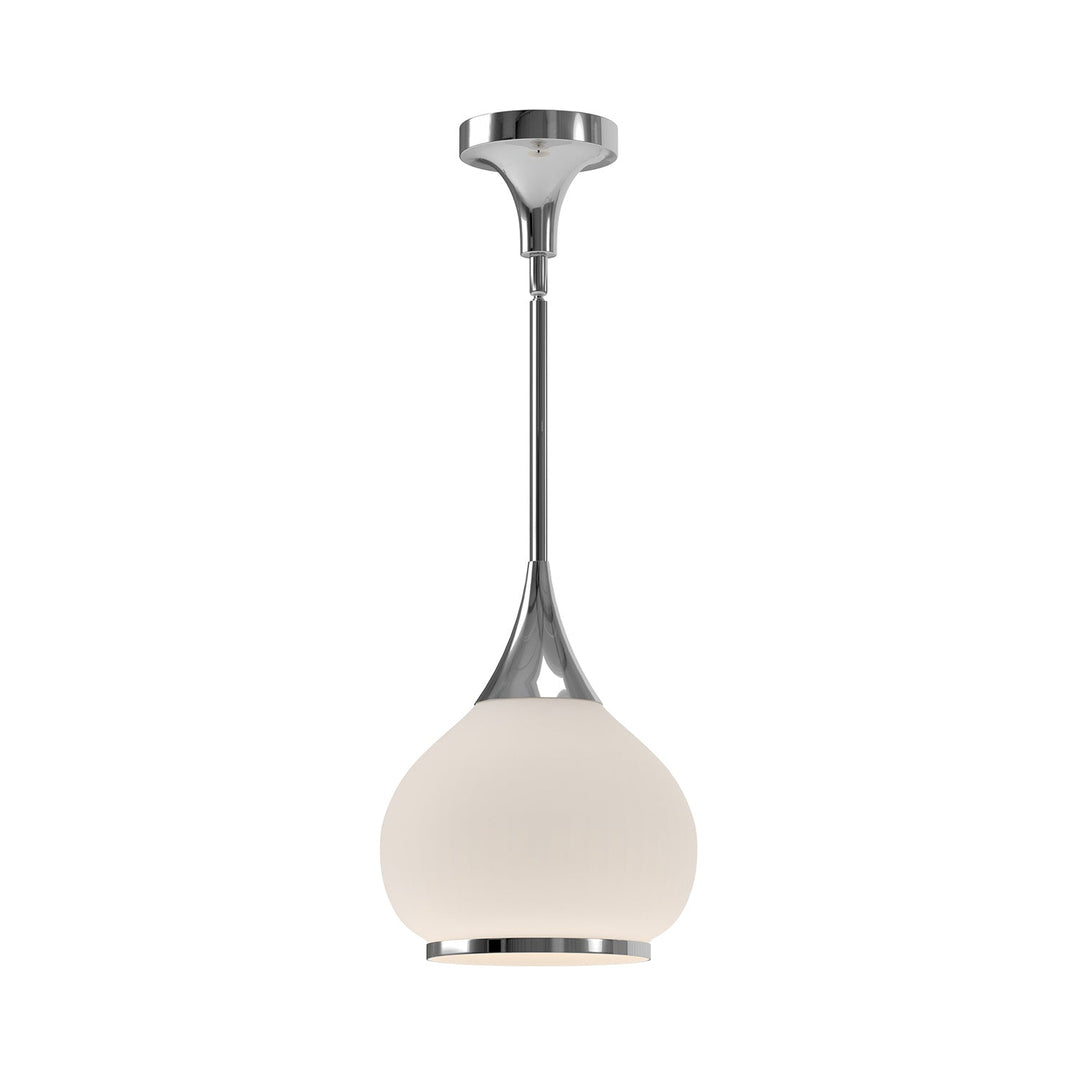 Alora Canada - PD524110CHOP - One Light Pendant - Hazel - Chrome/Opal Matte Glass